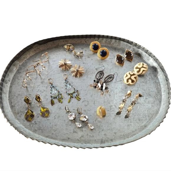 Earring 12 Pairs Comtemporary Vintage Fashion Jewelry Bundle